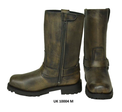 10004-Mens Brown cowhide Leather Boots