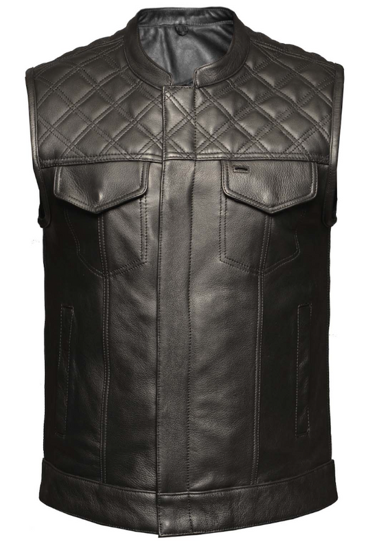 6671.00- Mens Cowhide Leather Club Vest