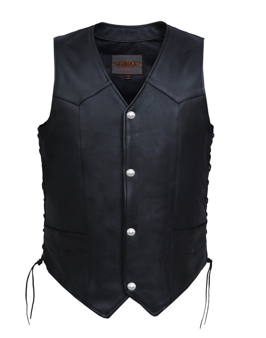 331.BF- Men's Cowhide Leather Vest