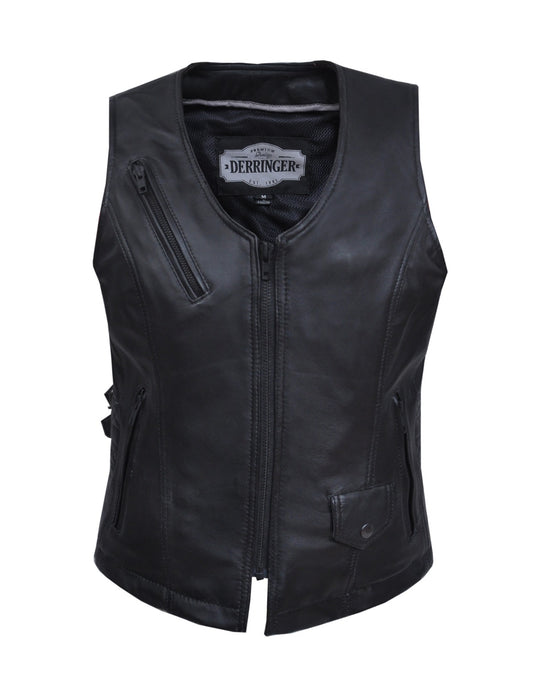 6893.LA- Ladies Lambskin Leather Vest