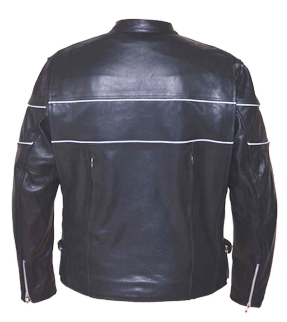Black leather jackets for men