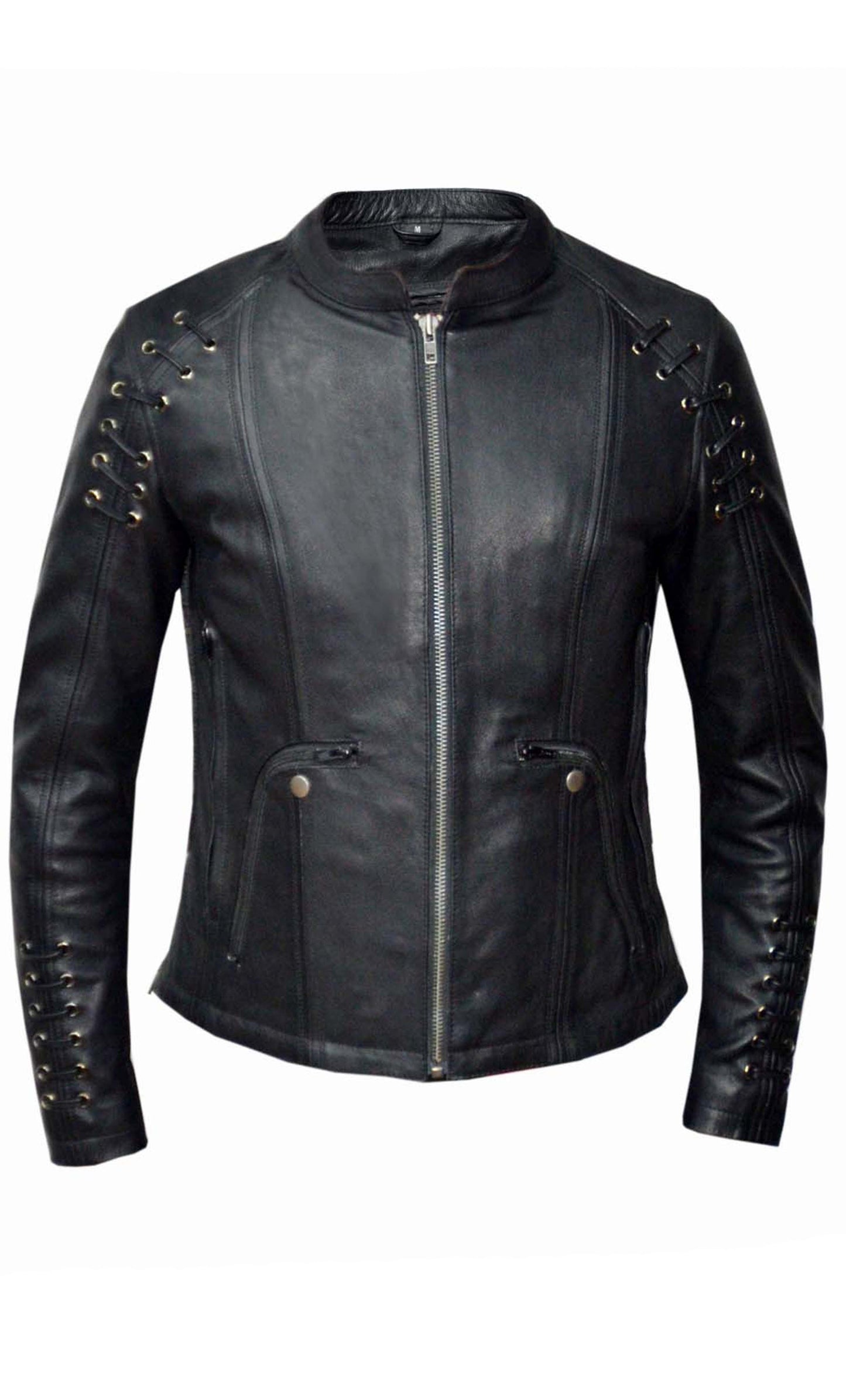 6564.00- Ladies Lambskin Leather Jacket