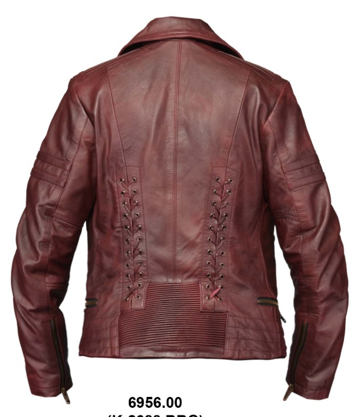 6956.00- Ladies Red Leather Jackets
