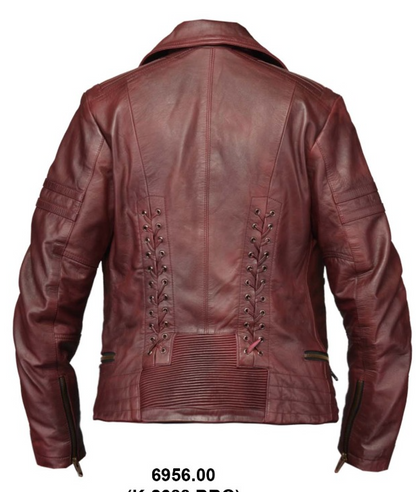 6956.00- Ladies Red Leather Jackets