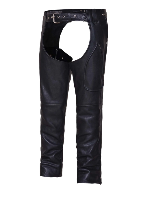 Unisex Cowhide Zippered Chaps