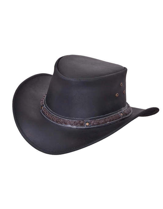 9212- Men's Cowhide Leather Cowboy Hat