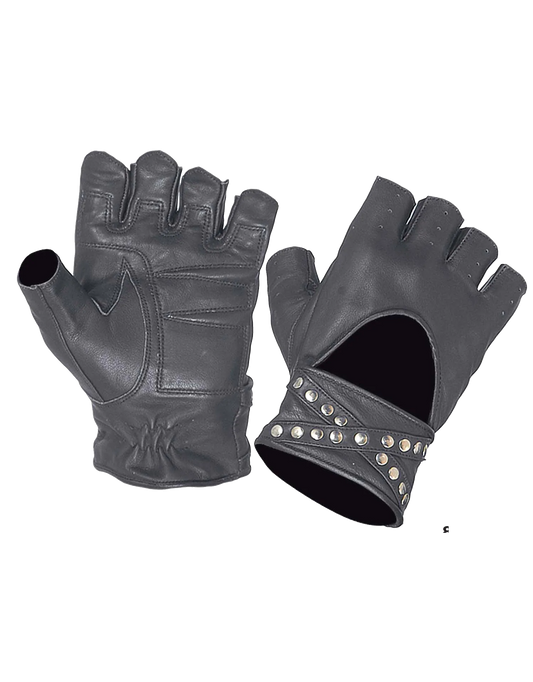 8296- Ladies Cowhide Fingerless Gloves