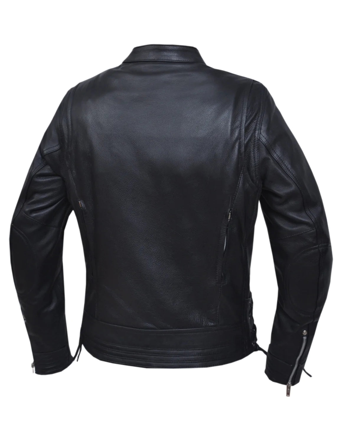 6801.PL- Women Black Leather Jacket
