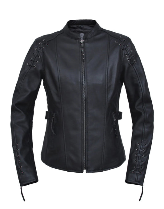 6829 - Ladies Lambskin Leather Jacket