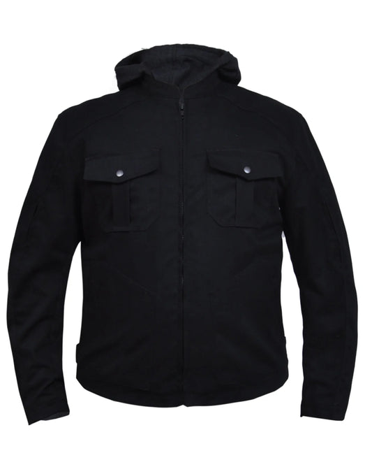 3520- Men's Black Hoodie Jacket