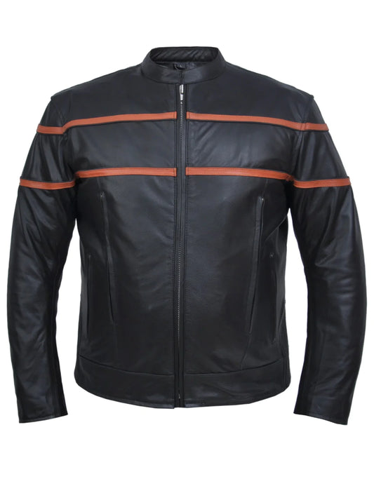 6049.16- Men's Premium Scooter Leather Jacket