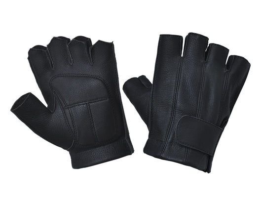 8184- Mens Fingerless Deerskin Gloves