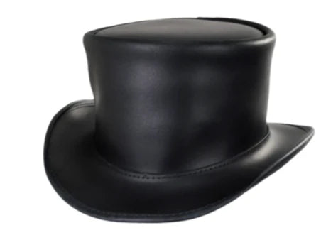 9230-Mens Cowhide Leather Top Hat