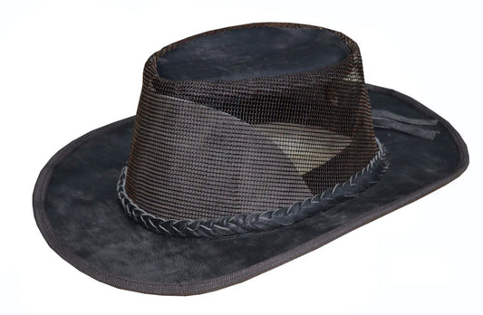 9224- Men's Brown Cowhide Crushable Hat