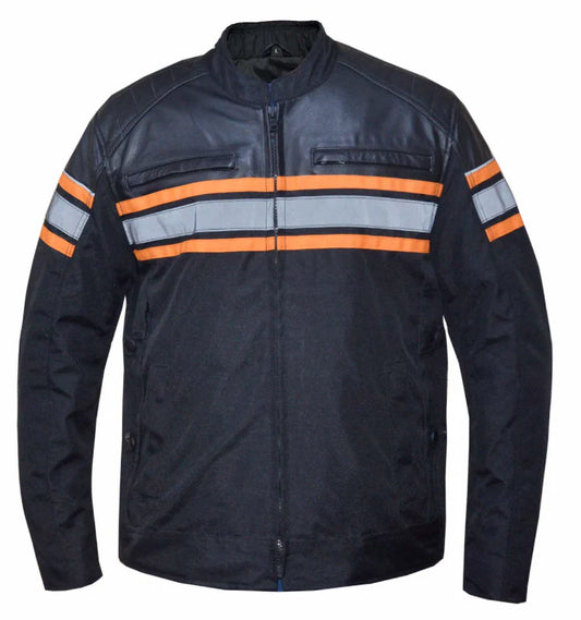 3616.16- Orange Textile Jacket For Men
