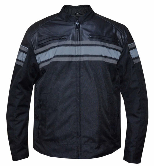 3616.18- Men's Grey Leather Jacket