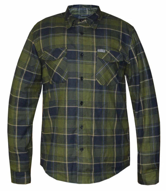 TW208.00- Men's Black & Green Flannel Shirt