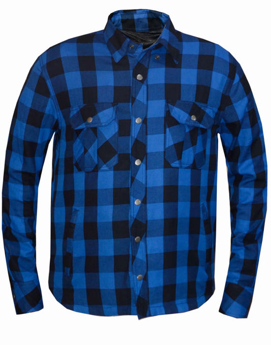 TW136.03- Men's Blue & Black Flannel Shirt