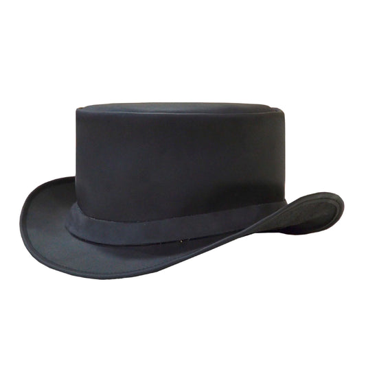 9236- Mens Cowhide Leather Top Hat